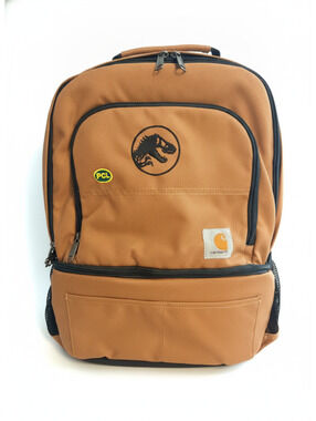 Carhartt Brown Black Backpack From Mill to Millions Heritage Patch Embroidered